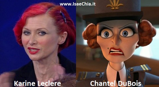 Somiglianza tra Karine Leclere e il capitano Chantel DuBois di ‘Madagascar 3’