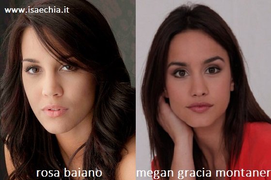 Somiglianza tra Rosa Baiano e Megan Gracia Montaner