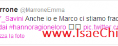 Emma Marrone su Twitter smentisce le voci di crisi con Marco Bocci e pubblica una loro foto insieme
