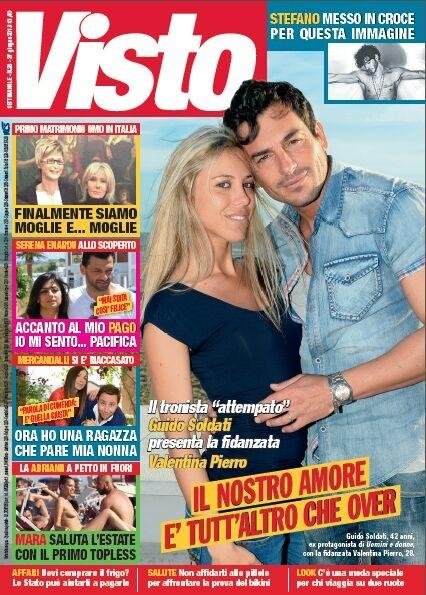 Guido Soldati e Valentina Pierro sulla nuova copertina di ‘Visto’