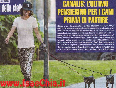 Elisabetta Canalis: L’ultimo pensierino per i cani prima di partire preview