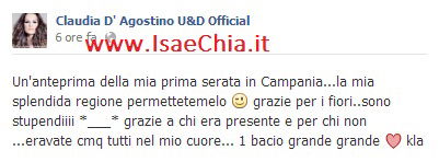 Claudia D’Agostino: serata (foto) article-post