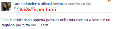 Tara Gabrieletto posta una sua nuova foto e scrive.. article-post
