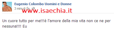 Eugenio Colombo su Facebook: ‘Francesca Del Taglia è l’amore della mia vita!’ preview