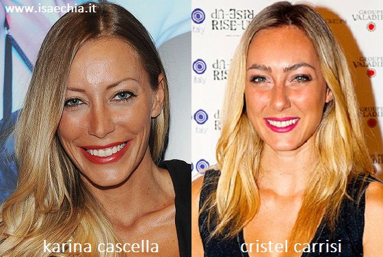 Somiglianza tra Karina Cascella e Cristel Carrisi article-post