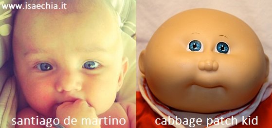 Somiglianza tra Santiago De Martino e Cabbage Patch Kid