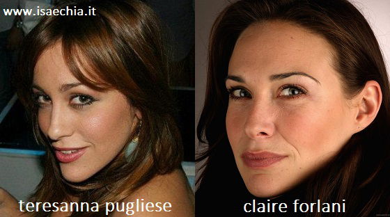 Somiglianza tra Teresanna Pugliese e Claire Forlani article-post