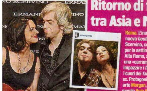 Ritorno di fiamma tra Asia Argento e Morgan article-post