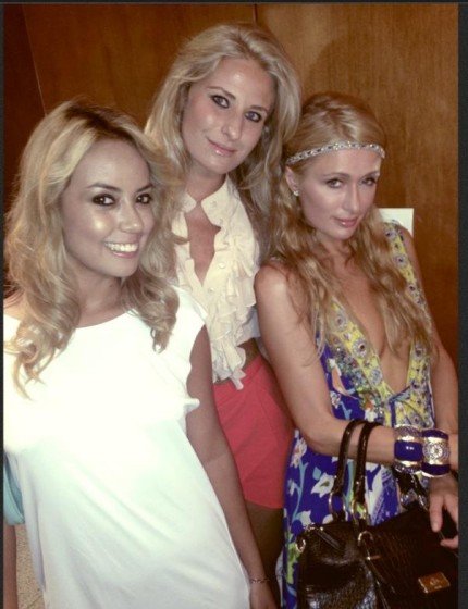 Angela Achilli, Luz Sarcinelli e Paris Hilton