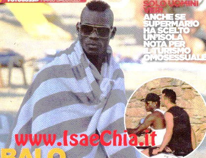 Mario Balotelli, senza Fanny Neguesha, nell’isola gay preview