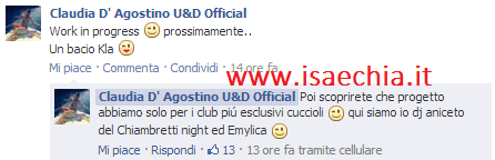 Claudia D’Agostino esordirà come Dj? preview