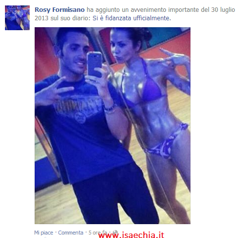 Rosy Formisano si è fidanzata: foto preview