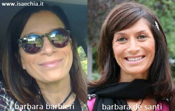 Somiglianza tra Barbara Barbieri e Barbara De Santi