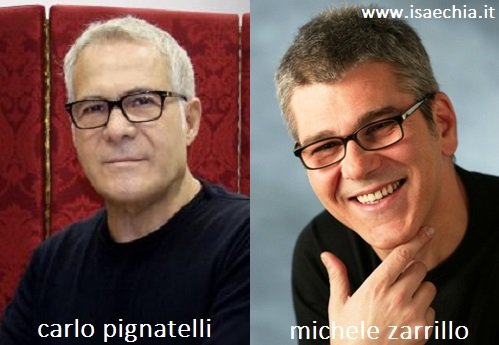 Somiglianza tra Carlo Pignatelli e Michele Zarrillo