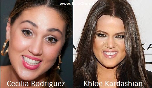 Somiglianza tra Cecilia Rodriguez e Khloe Kardashian