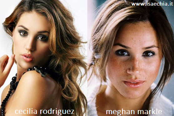 Somiglianza tra Cecilia Rodriguez e Meghan Markle