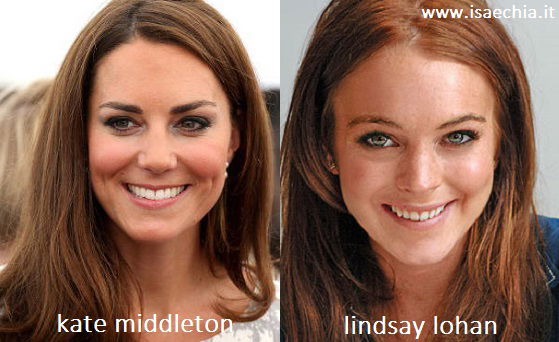 Somiglianza tra Kate Middleton e Lindsay Lohan preview