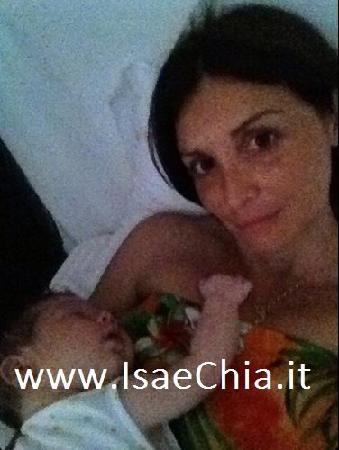 Alessandra Pierelli con il piccolo Liam: foto