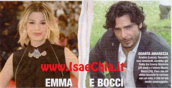 Emma Marrone e Marco Bocci: strappo via sms?