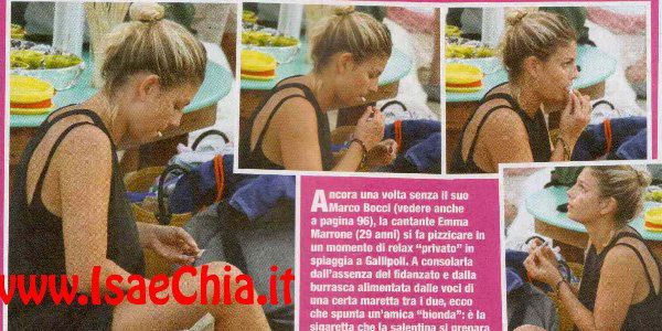 Emma Marrone di notte ha la taranta…Ma di giorno, senza Marco Bocci, ha il muso lungo e si consola con “l’amica bionda” article-post