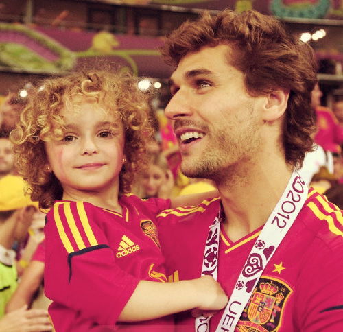 Fernando Llorente e figlia