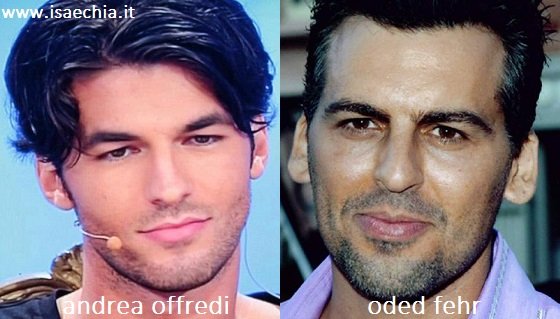 Somiglianza tra Andrea Offredi e Oded Fehr