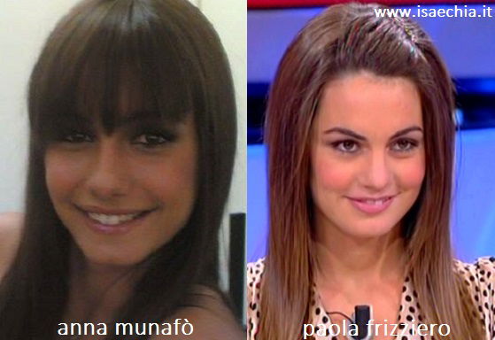 Somiglianza tra Anna Munafò e Paola Frizziero article-post