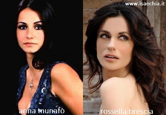 Somiglianza tra Anna Munafò e Rossella Brescia