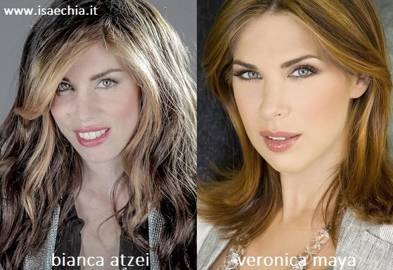 Somiglianza tra Bianca Atzei e Veronica Maya