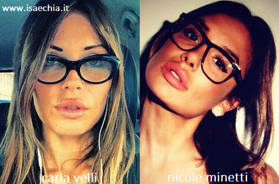 Somiglianza tra Carla Velli e Nicole Minetti