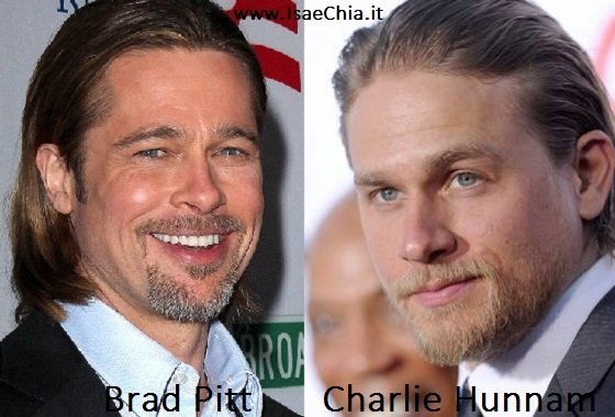 Somiglianza tra Charlie Hunnam e Brad Pitt