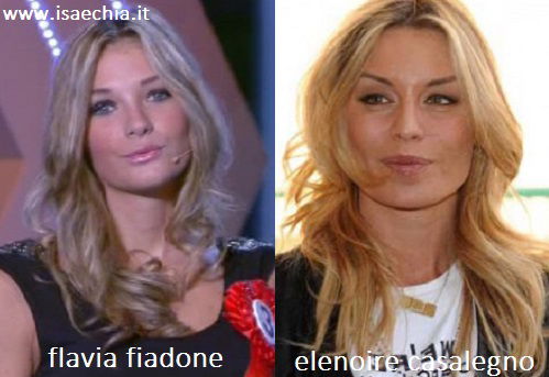Somiglianza tra Flavia Fiadone ed Elenoire Casalegno preview