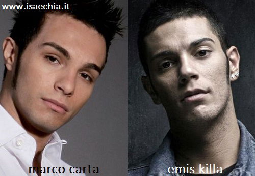Somiglianza tra Marco Carta ed Emis Killa preview