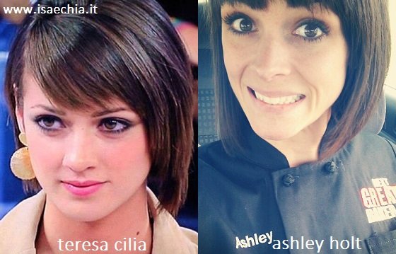 Somiglianza tra Teresa Cilia e Ashley Holt