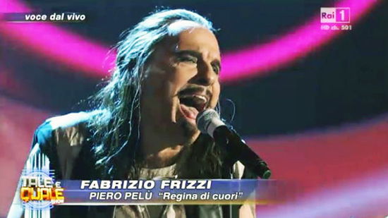 Fabrizio Frizzi nei panni di Piero Pelù e Silvia Salemi nei panni di Marco Mengoni a ‘Tale e quale show’: video preview