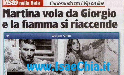 Visto nella rete: Martina Luciani vola da Giorgio Alfieri e la fiamma si riaccende / Elisabetta Canalis e Marcello Macchia fanno coppia fissa / Rosita Celentano animalista azzanna Guendalina Canessa / Chi spacca e chi…dorme! preview