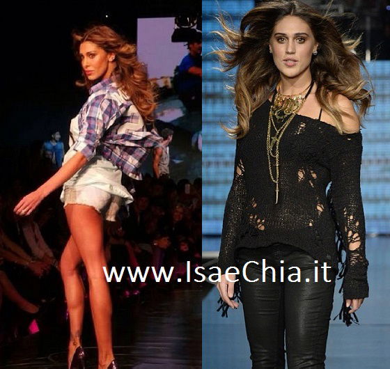 Belen e Cecilia Rodriguez sfilano per ‘Imperfect’, ad ammirarle nel pubblico anche Stefano De Martino e Francesco Monte: foto e video article-post