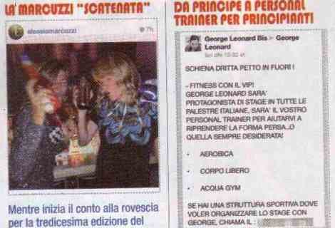 Social network: Alessia Marcuzzi scatenata / George Leonard da Principe a…personal trainer dei principianti!