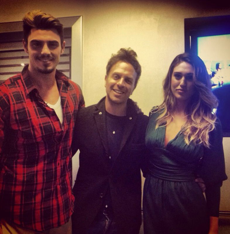 Francesco Monte e Cecilia Rodriguez con Gabriele Parpiglia