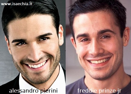 Somiglianza tra Alessandro Pierini e Freddie Prinze Jr