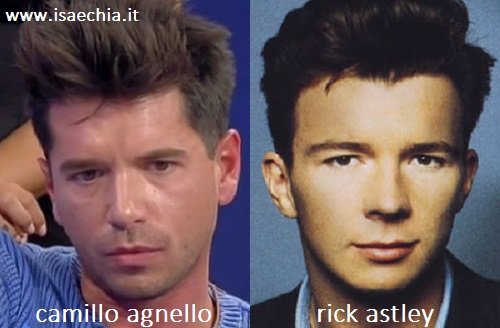 Somiglianza tra Camillo Agnello e Rick Astley