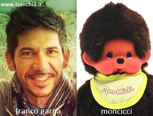 Somiglianza tra Franco Garna e Moncicci