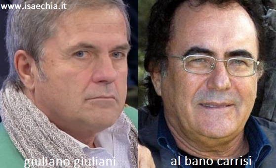 Somiglianza tra Giuliano Giuliani e Al Bano Carrisi