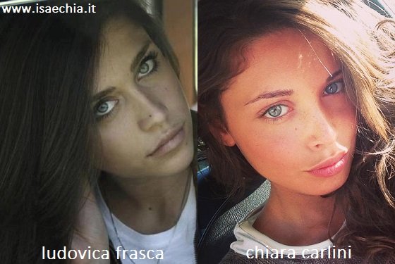 Somiglianza tra Ludovica Frasca e Chiara Carlini