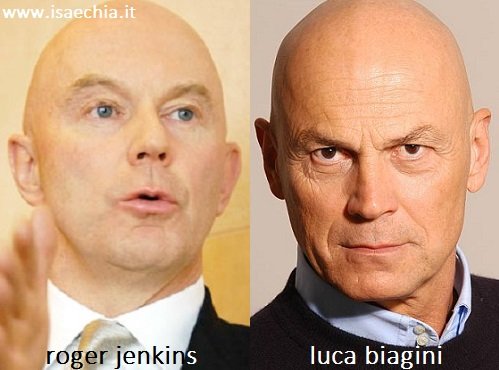 Somiglianza tra Roger Jenkins e Luca Biagini
