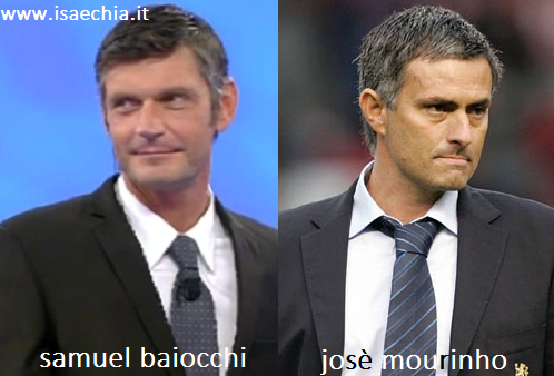 Somiglianza tra Samuel Baiocchi e Josè Mourinho