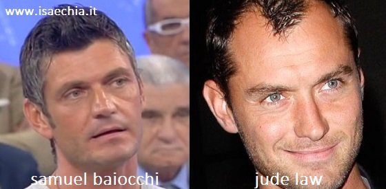 Somiglianza tra Samuel Baiocchi e Jude Law