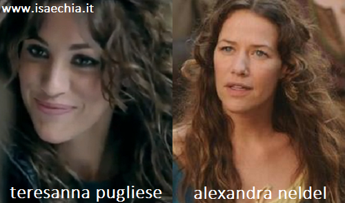 Somiglianza tra Teresanna Pugliese e Alexandra Neldel