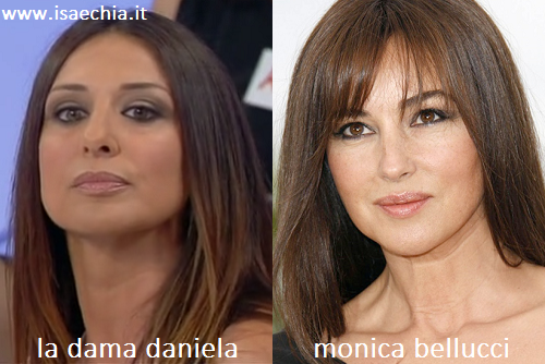 Somiglianza tra la dama Daniela e Monica Bellucci