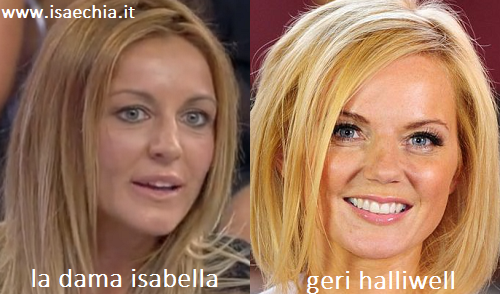 Somiglianza tra la dama Isabella e Geri Halliwell preview